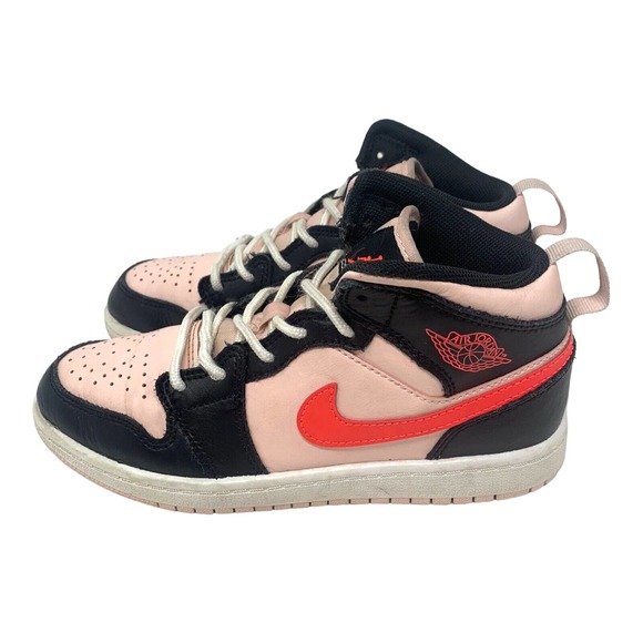 Nike Other - Size 2Y Jordan 1 Mid GS Atmosphere /infrared 23 Pink Shoe 640734-604